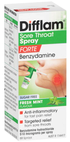 Difflam Forte Sore Throat Spray 88 Sprays 15mL