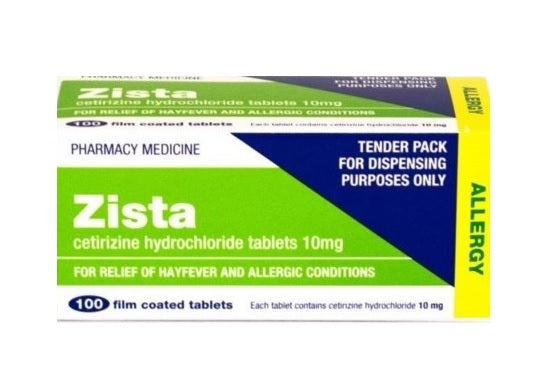 Zista Cetirizine 10mg Tablets